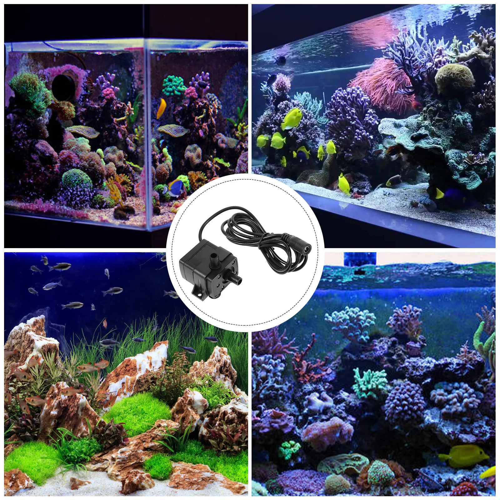 

Mini Pump Submersible Water Pump For Fish Tank Pond Aquarium Fountain Outdoor Small Wear-Resistant Quiet Operation