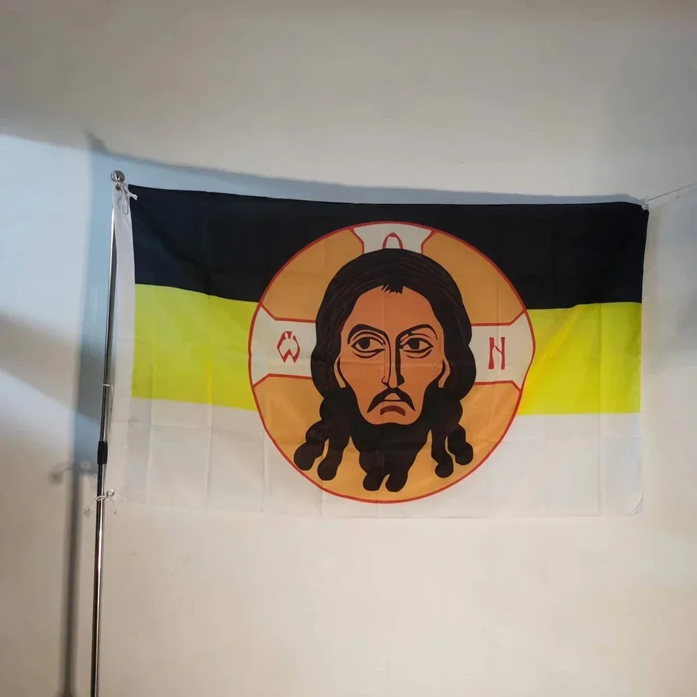 الروسية الأرثوذكسية يسوع أيقونة العلم 90x150 سنتيمتر البوليستر راية الدينية ل الكنيسة مذبح المنزل ضريح الصلاة المسيحية والهدايا المقدسة