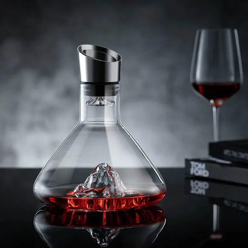 

Creative light luxury iceberg waterfall wine aerator glass wine jug net celebrity fast filter wine red wine separator high