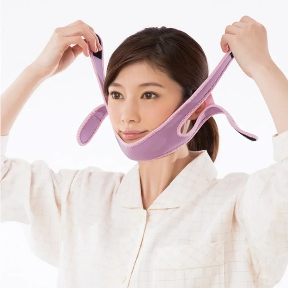 1pc Face V Shaper Facial Slimming Bandage Chin Cheek Lift Up Belt Reduce Double Chin Strap Facial Massage Skin Facial Care Tools