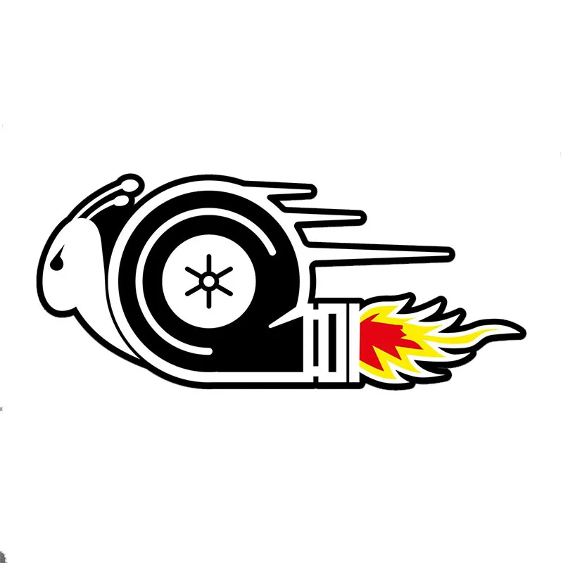 ملصقات سيارة توربو حلزونية ، عاكس فينيل ، تصميم كلاسيكي ، أنيمي مضحك ، كرتون ، ملصق سباق ، ديكور #5