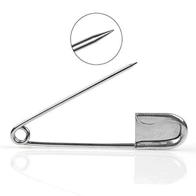 Extra Large Strong Safety Pins Stainless Steel Clasp for Scarf Blankets Skirts Kilts Knitted Fabric Crafts DIY Sewing Tools