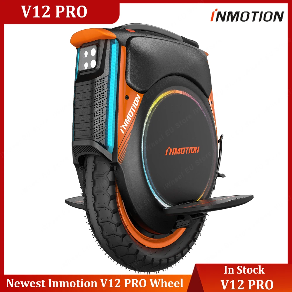 INMOTION 다기능 터치 스크린, 업그레이드 토크, 전기 외발 자전거, V12 프로, 100V, 1750wh, 새 버전 