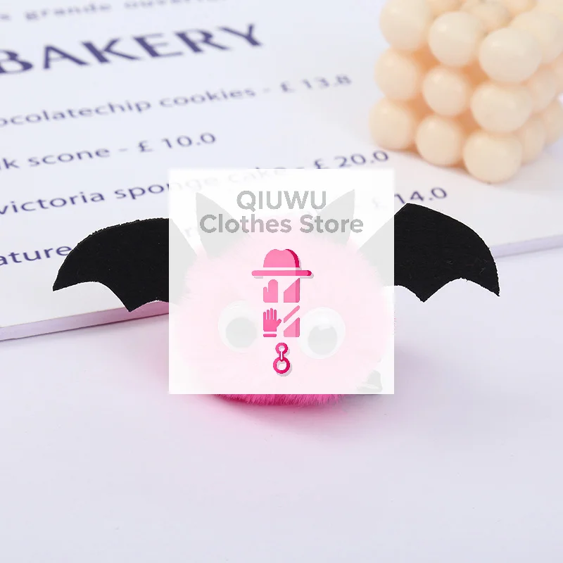 Spinka do włosów w kształcie nietoperza na Halloween dla dziewczynek, ozdoba na imprezę, gotycki prezent, akcesoria.