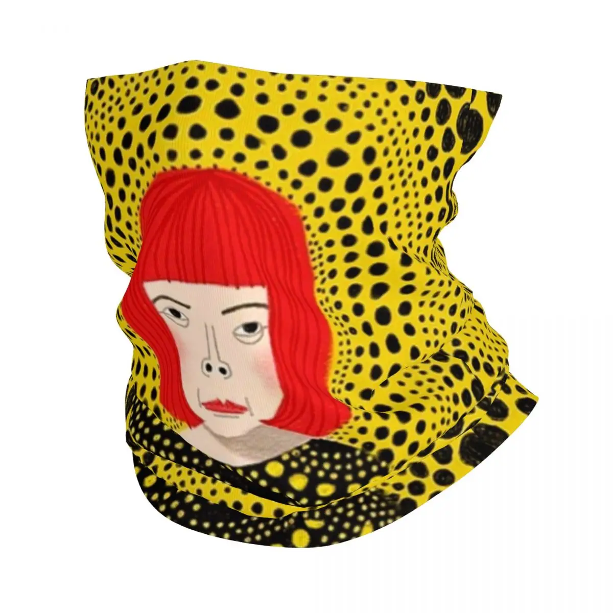 

Yayoi Kusama Mystery Bandana Neck Gaiter Printed Japanese Artist Wrap Scarf Multi-use Headwear Running for Men Women Adult