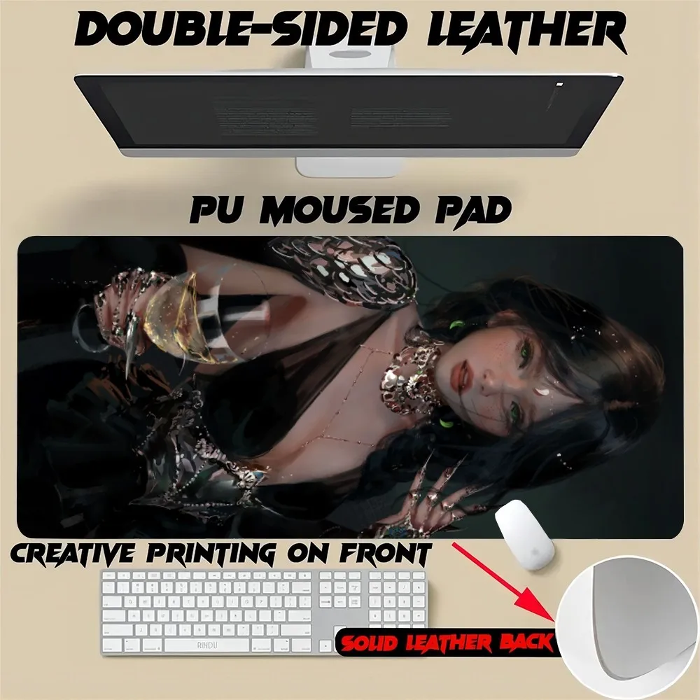 GhostBlade Mouse Pad Size For Office Mat Desk Gamer Waterproof Couple Table Mat Gameing PU Leather XXL