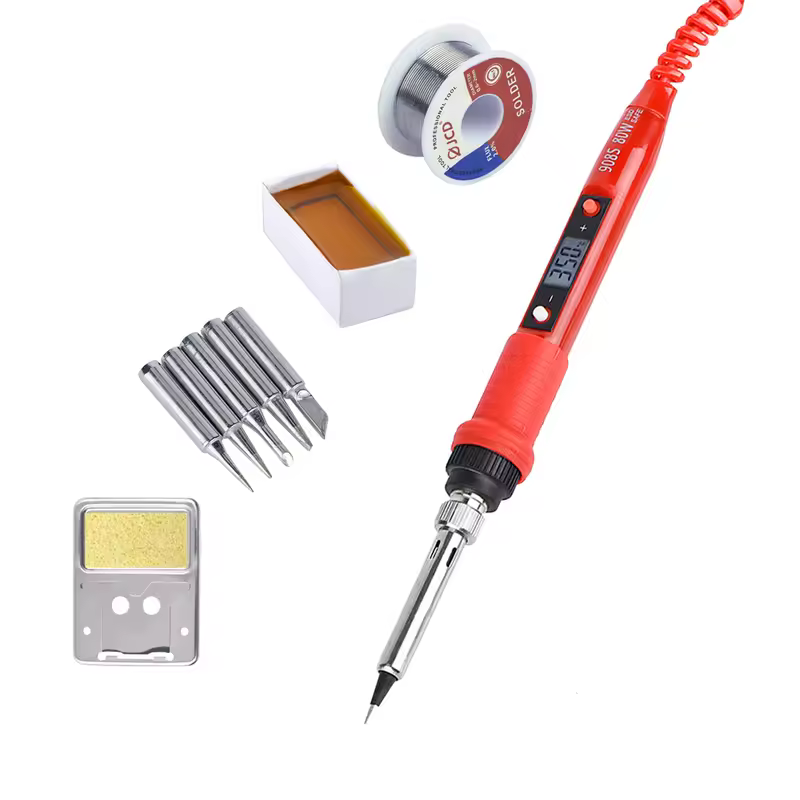 JCD Electric Soldering Iron 80W LCD Digital Display Adjustable temperature soldering iron tips 220V/110V Welding Solder Tool908S - Image 16
