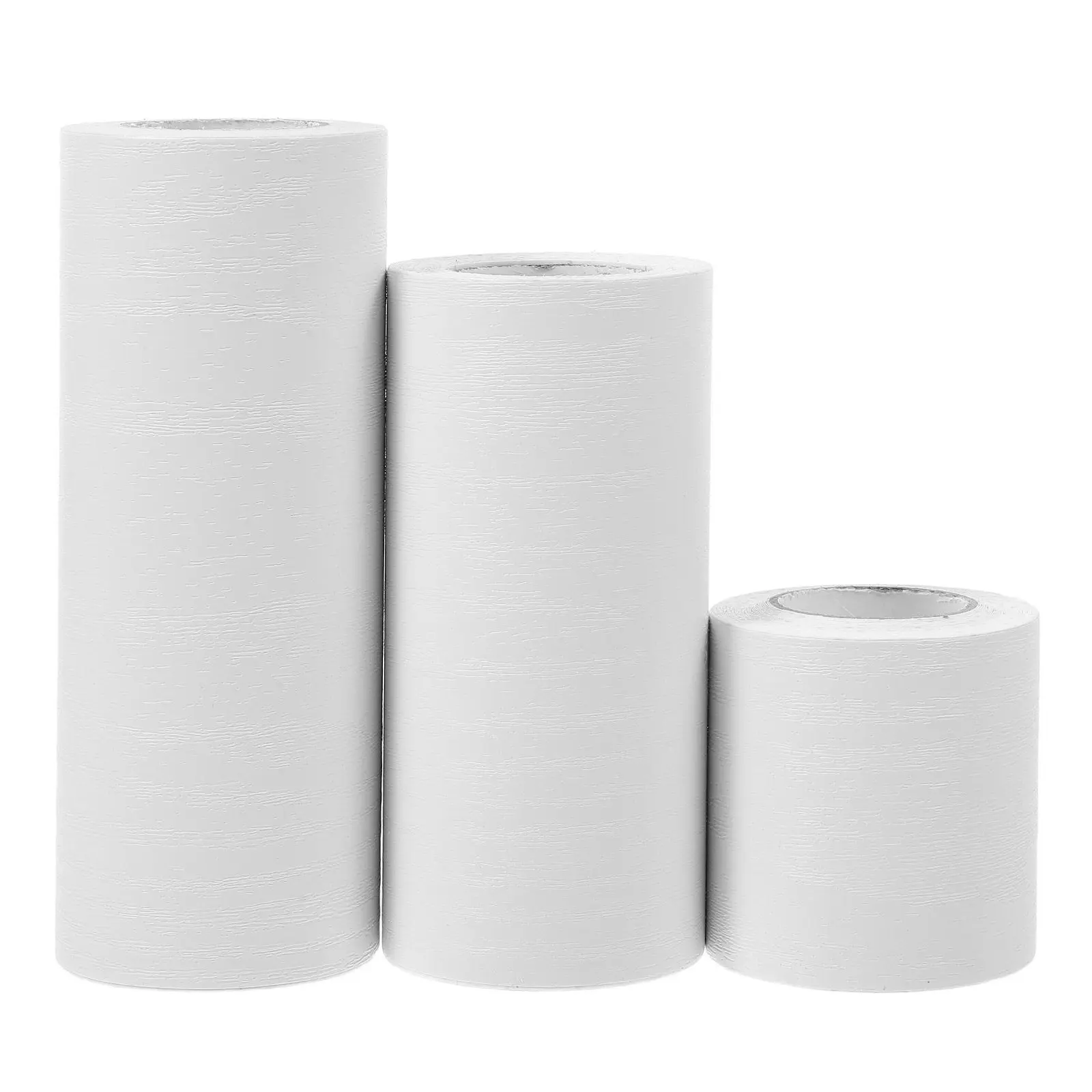 3 Rolls Background Wall Stickers Self Adhesive Flexible PVC Skirting Board Molding Trim Peel Stick Baseboard for Indoor Outdoor