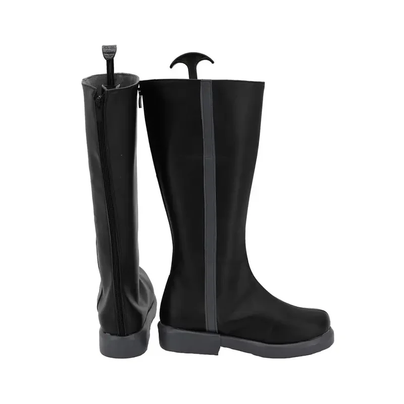 

qq273Aizawa Обувь для косплея Модные черные длинные сапоги для Хэллоуина Карнавальной вечеринки