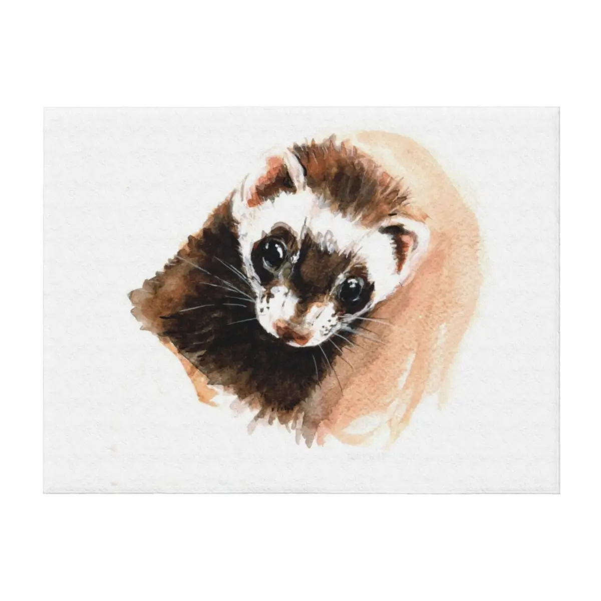 

Ferret portrait Throw Blanket bed plaid Blankets For Bed Polar Decorative Throw Blankets