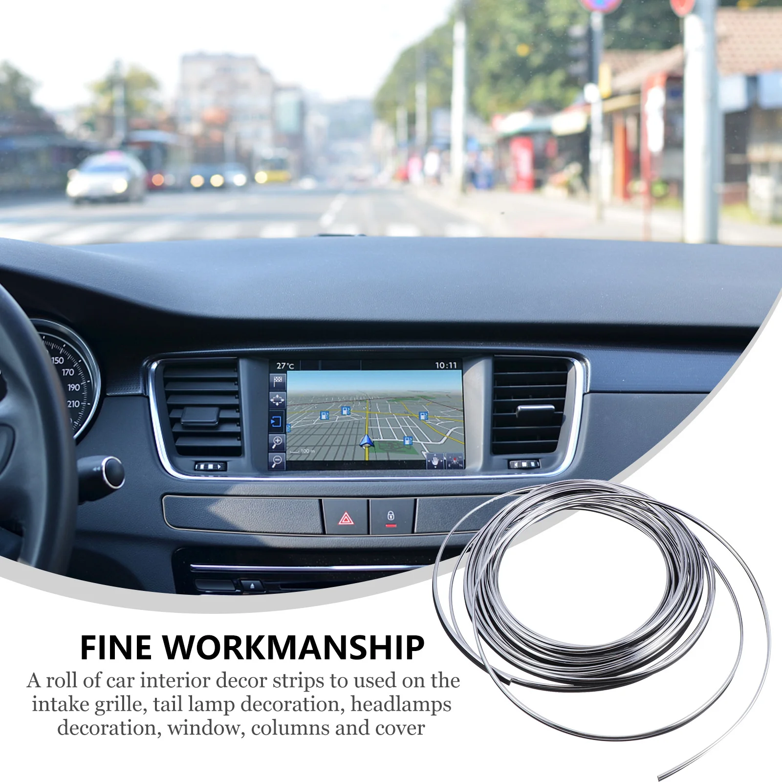 

1 комплект, внутренняя отделка автомобиля, наполнители зазоров, литье, декоративная полоса, 10 м, гибкая декоративная полоса для автомобиля, аксессуары