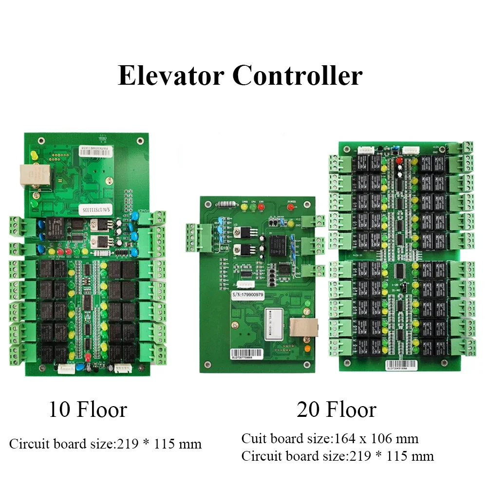 TCP/IP 10/20 Floors Biometric Fingerprint And RFID Card Reader Elevator Access Control Board Door Access control Panal System