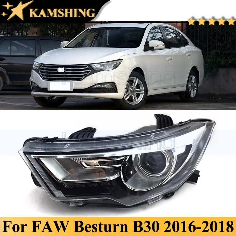 

Передний бампер Kamshing, головная лампа для фар головного света FAW Besturn B30 2016-2018, фара головного света, автомобильная лампа