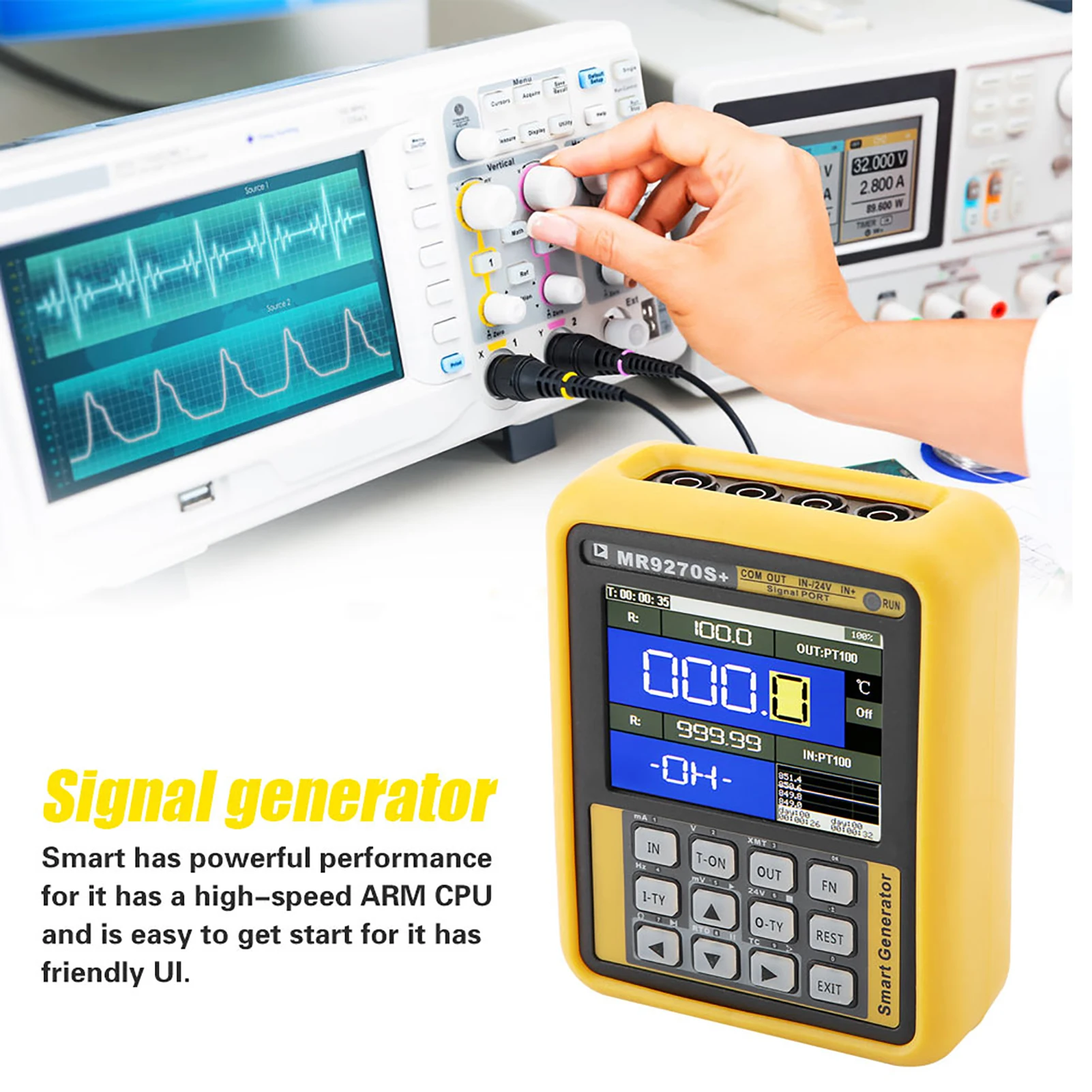 Generador de 4-20 mA MR9270s 420 mA Calibración del generador Voltaje de corriente Fuente del generador de termopar
