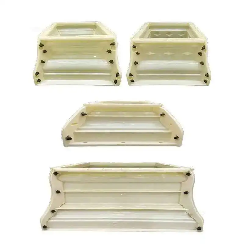 European ABS Thickened Roman Column Foot Mold for Home Villa Gate Square Pier Opening Columns Cap Head Square Roman Column Mold