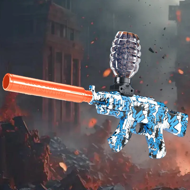 M416 Electric Ball Blaster AK Gun Target Toy Pistol Shooting Sport Game Outdoor High Speed Rechargeable Game Parties For Adult