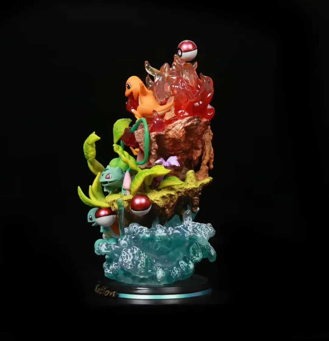 Anime Pokemon Pikachu Bulbasaur Dragonite Squirtle Evolution Ver. Figurka akcji GK PVC Statuetka z gry Kolekcjonerski Model Zabawka Lalka