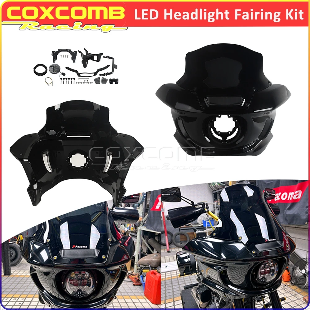 

Светодиодный обтекатель фар мотоцикла, маска для Harley Softail Low Rider FXLR FXLRS Street Bob FXBB FXBBS Standard FXST