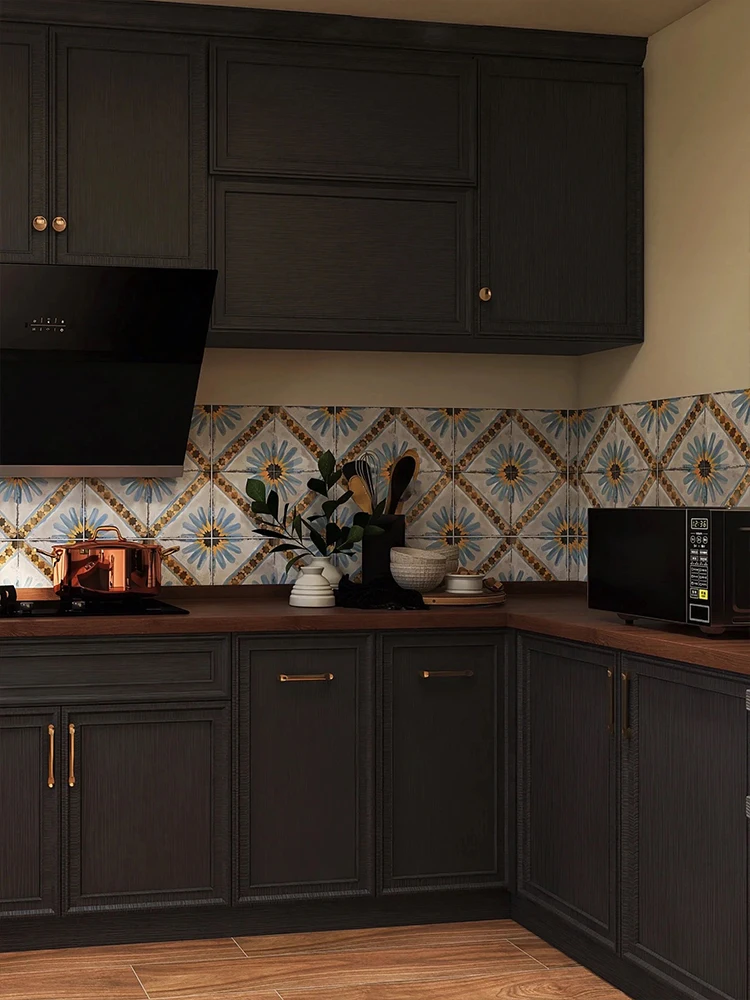 

nc-Modern Kitchen Custom Solid Wood Lacquer Finish Wall Mounted Cabinets with Total Project Solution#