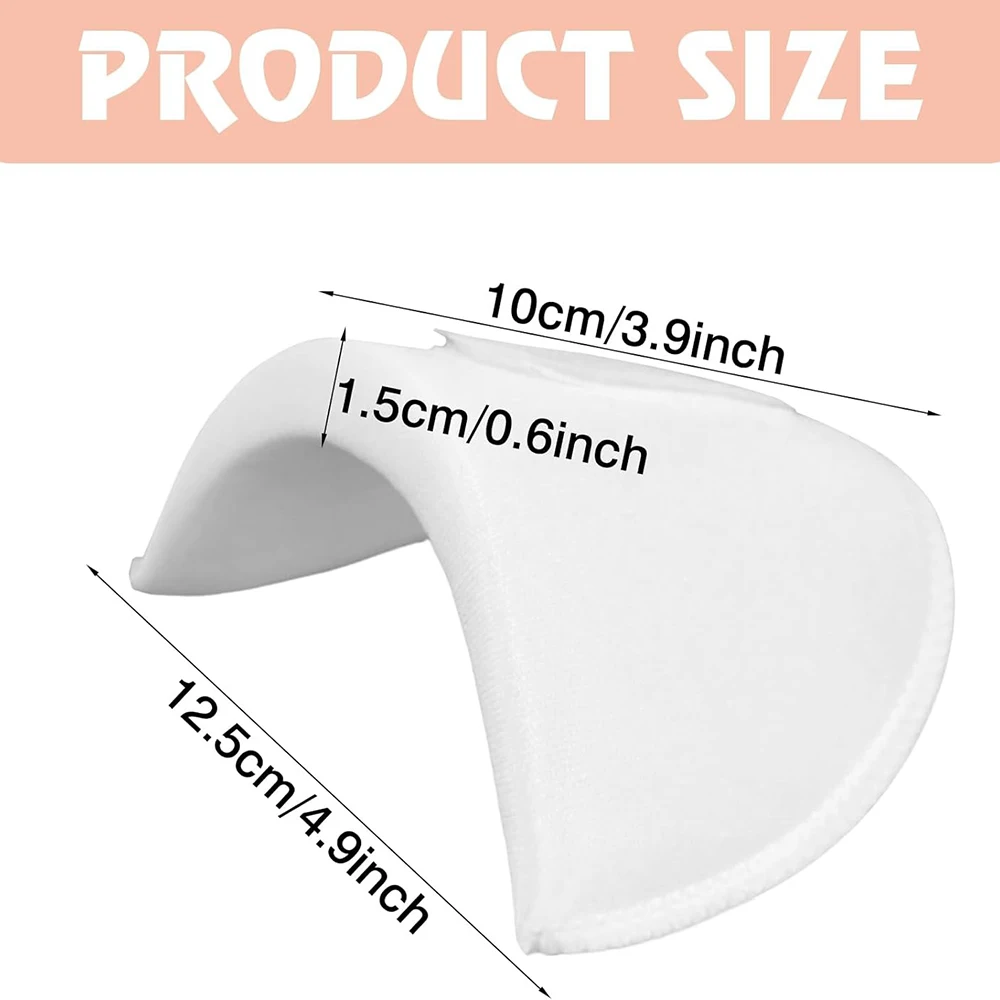 4Pairs Shoulder Pads Breathable Thickening Foam Shoulder Pads for Womens Clothing Sewing Supplies Breathable Sponge Pads