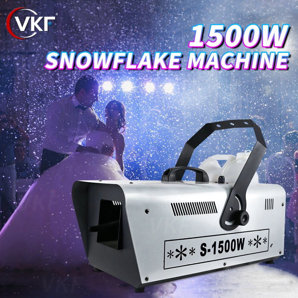 New Arrivals 1500W Snowflake Machine Wedding Snow Machine Professional Stage Equipment For Christmas Halloween Party Event Disco