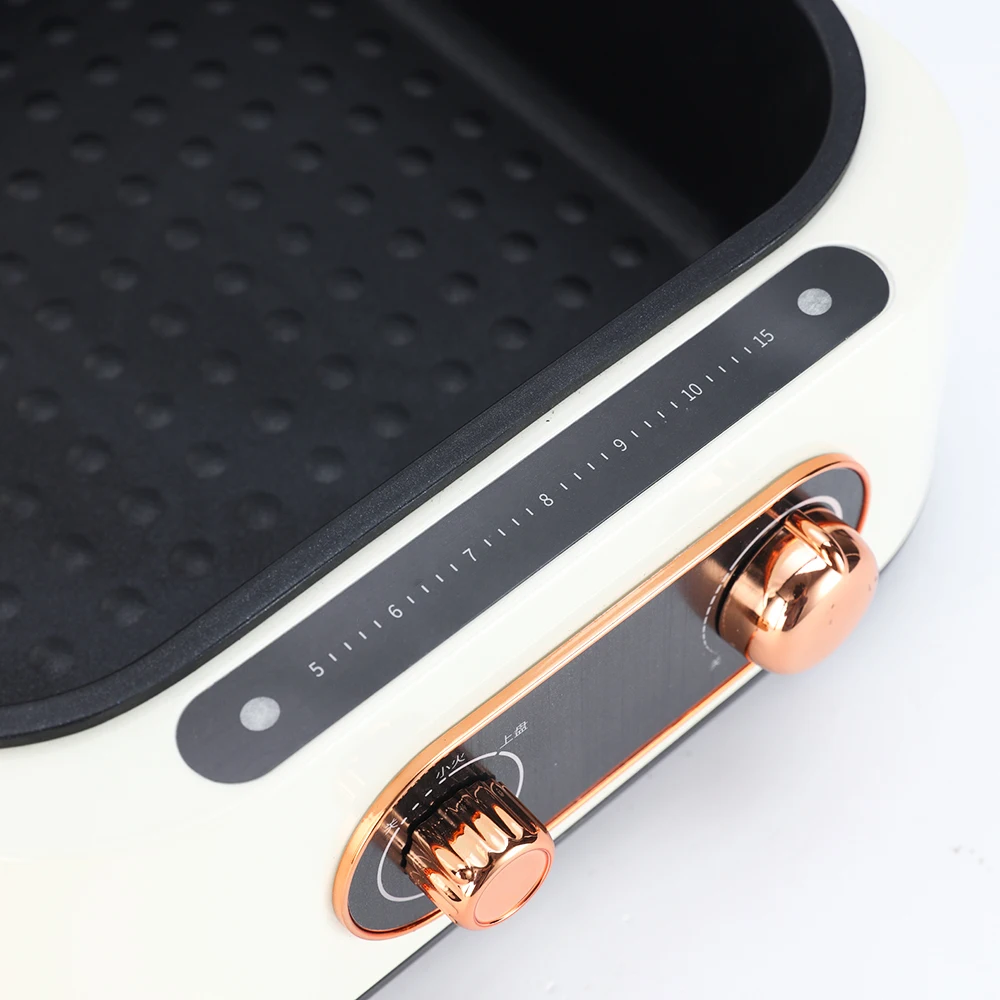 electric grill with hot pot Wholesale Non Stick Smokeless Electric Grill Bbq Stainless Steel Electric Grills 3in1