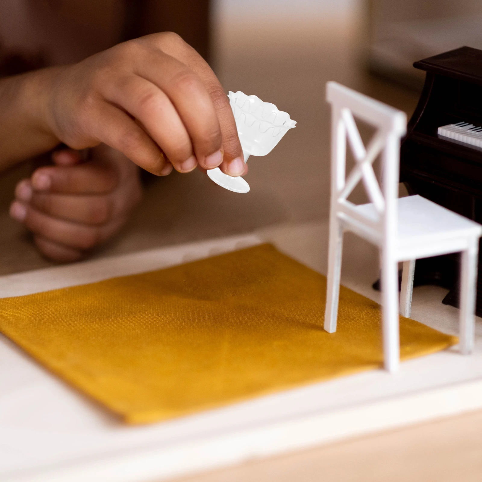 5-zakken gesimuleerde transparante kop koffie miniatuur espressokopjes mokken speelgoedhuismodellen water