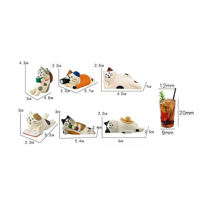 2024 Cute Car Accessories Interior Creative Lazy Cat Car Center Console Ornaments Accessories Kawaii Car Accessories Funny