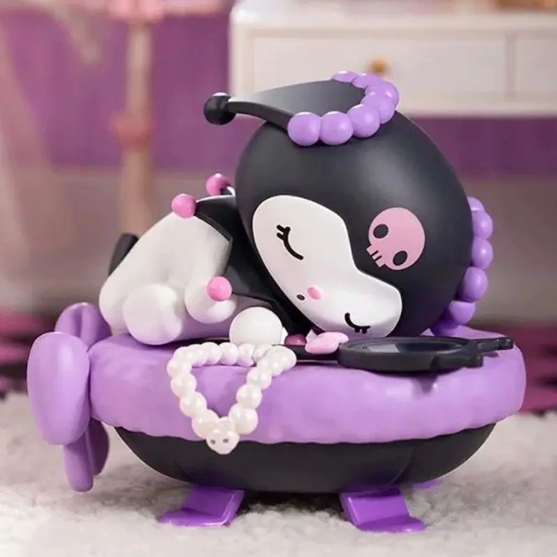 La famiglia Sanrio dorme sonalmente In una scatola cieca Koulomipacha Dog Melody Doll figurine e ornamenti decorazione regalo per bambole