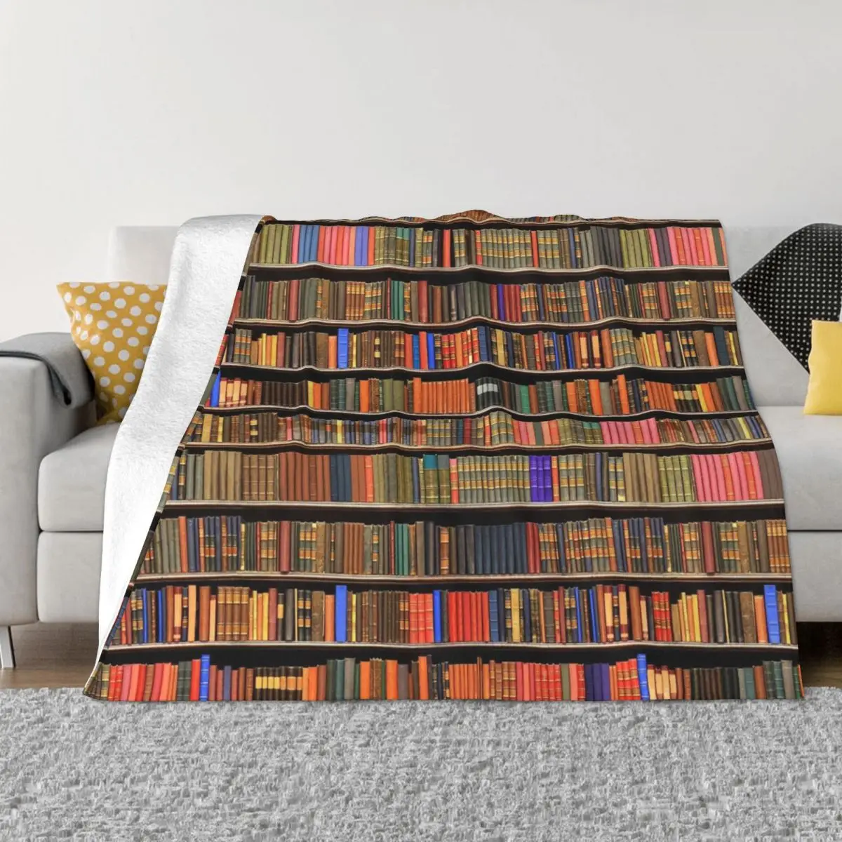 

Book Lovers Plaid Blankets Sofa Cover Coral Fleece Plush All Season Vintage Gifts Soft Throw Blanket for Bed Travel Bedspreads