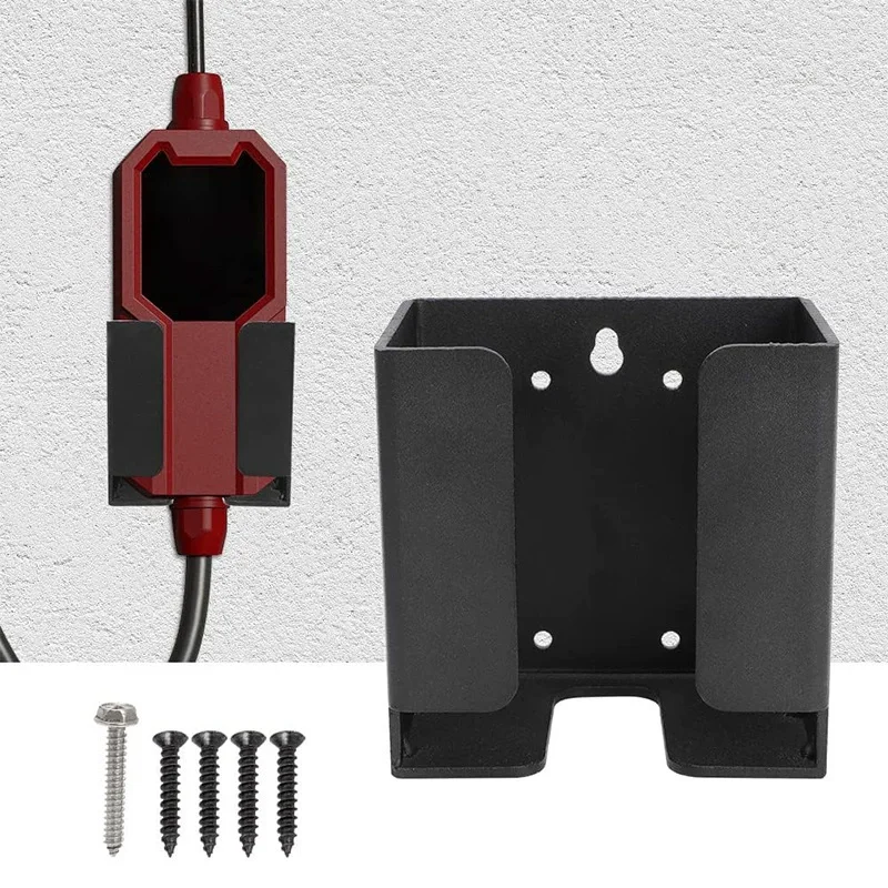EV Charging Gun Holder Wall Mount Charging Connector Holder For Electric Vehicle Charger Cable Hook Garage Parking Storage
