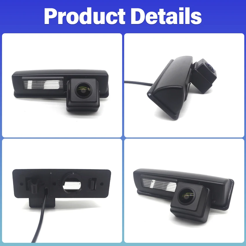 Reversing Camera For Toyota Camry XV40 Aurion Avensis 2007~2011 2012 2013 CCD Night Vision license plate Camera Fisheye Lens view 3