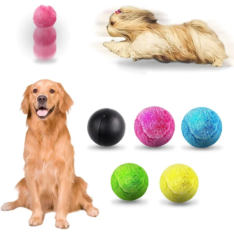 1 Box Pet Electric Magic Roller Toy Ball Automatic Dog Cat Interactive Funny Floor Clean Products Fun Toys