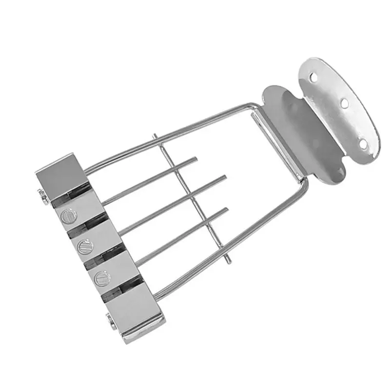 RTENTE-4 String Bass Guitar Bridge Tailpiece Electric Bass Accessories Replacement Part For Electric Bass