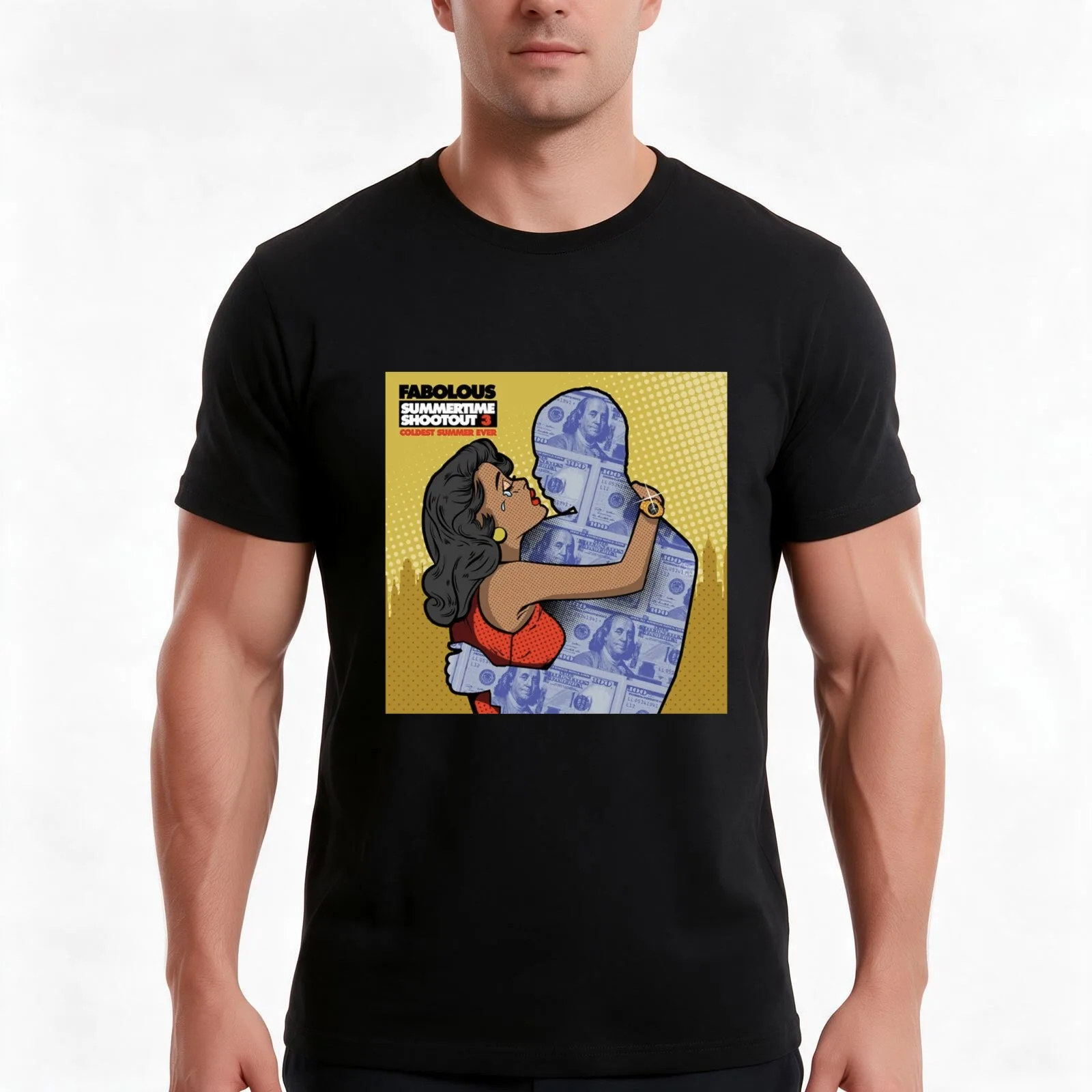 Fabolous Summertime Shootout 3 Poster Fan T-Shirt Summer Casual Cotton Tee Oversized Streetwear Tops Vintage Graphic Print