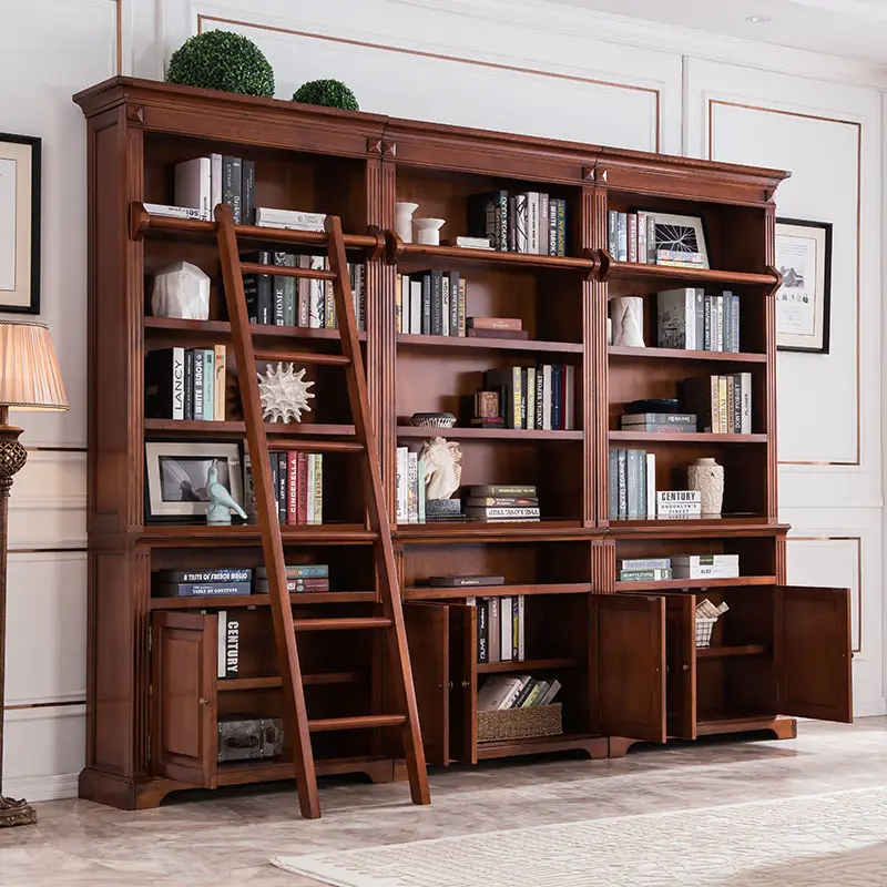 High Quality Custom Printing Living Room Bookshelf Library Decorative Storage Cabinet Modern Wooden Bookcasepromote sales