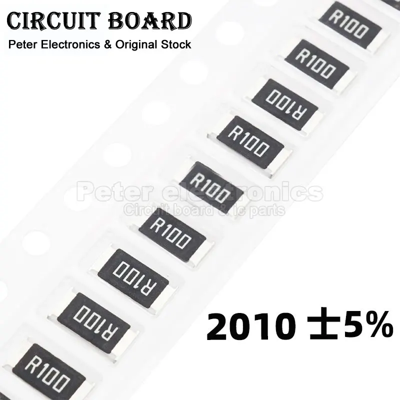 50pcs 2010 5% 3/4W SMD Chip Resistor 0R - 10M 1 10 47 100 220 470 Ohm 1R 10R 100R 150R 220R 470R 1K 2.2K 4.7K 10K 47K 100K 1M