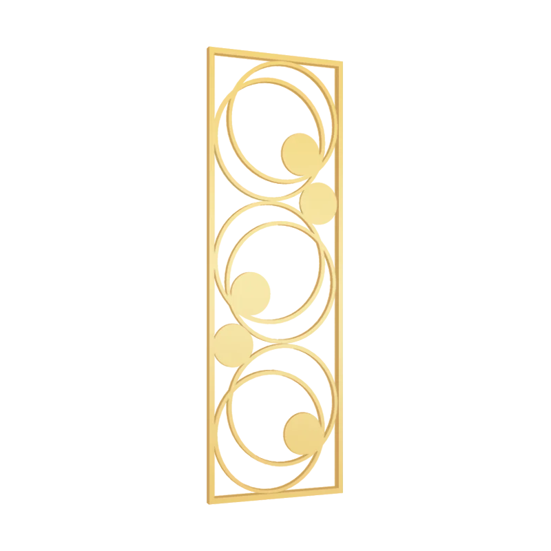 

Luxurious stainless steel screen partition wall hollow decoration simple modern living room entrance
