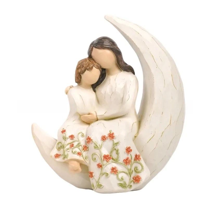 For Family Series Mother and Daughter Statue Ornament Mother's Day Gift Ornament Ornament 3 Packs