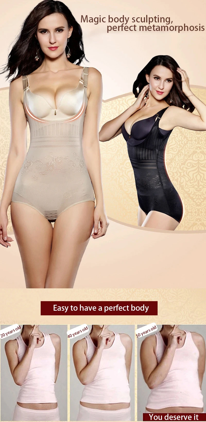 Body Shaper Frauen Taille Trainer Abnehmen Bauch-steuer Unterwäsche Flache Bauch Korsett Bodysuit Shapewear Cincher Feste Unterbrust – Detail 3