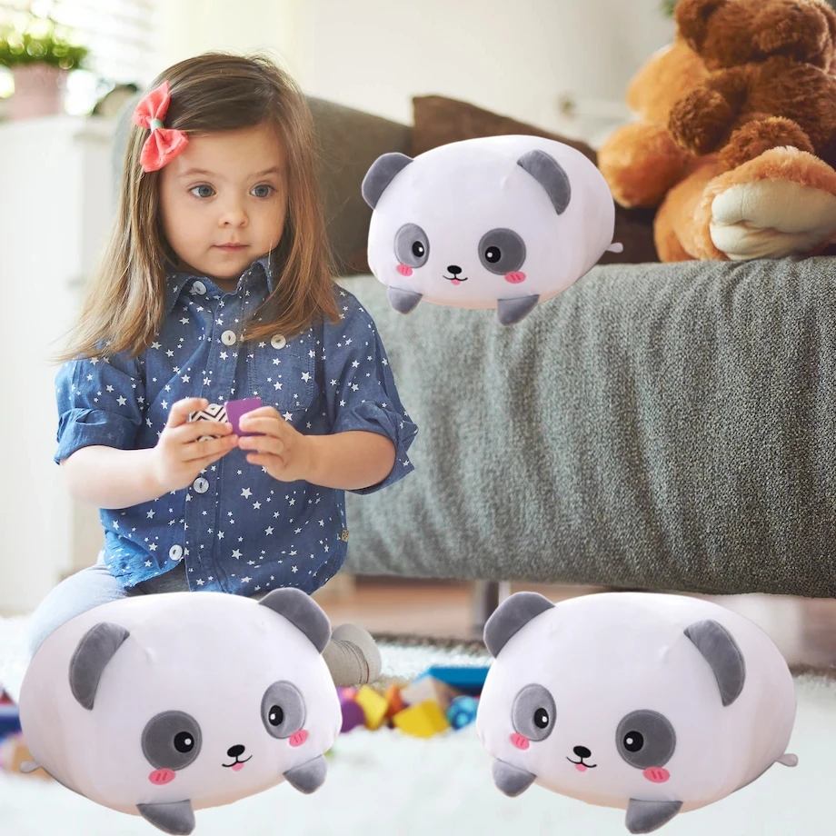 3Pcs Panda Plush Stuffed Animals Panda Plushies Ultra Soft Plush Pillow for Girls Boys Gift Toys 7.8inch