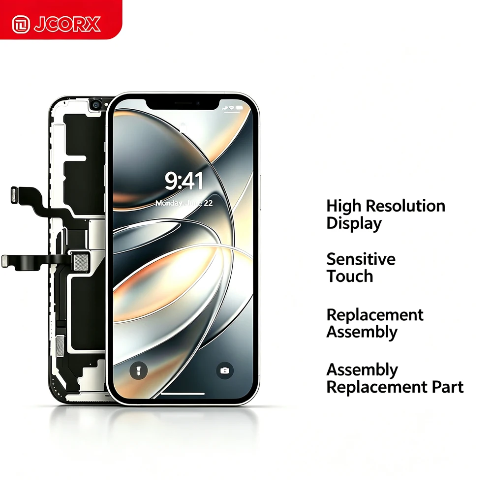 JCORX OLED FHD Replacement Display For iPhone 14 Pro MAX 13 Plus 12 Mini 11 HD Screen For Apple iPhone X XR XS MAX LCD Digitizer