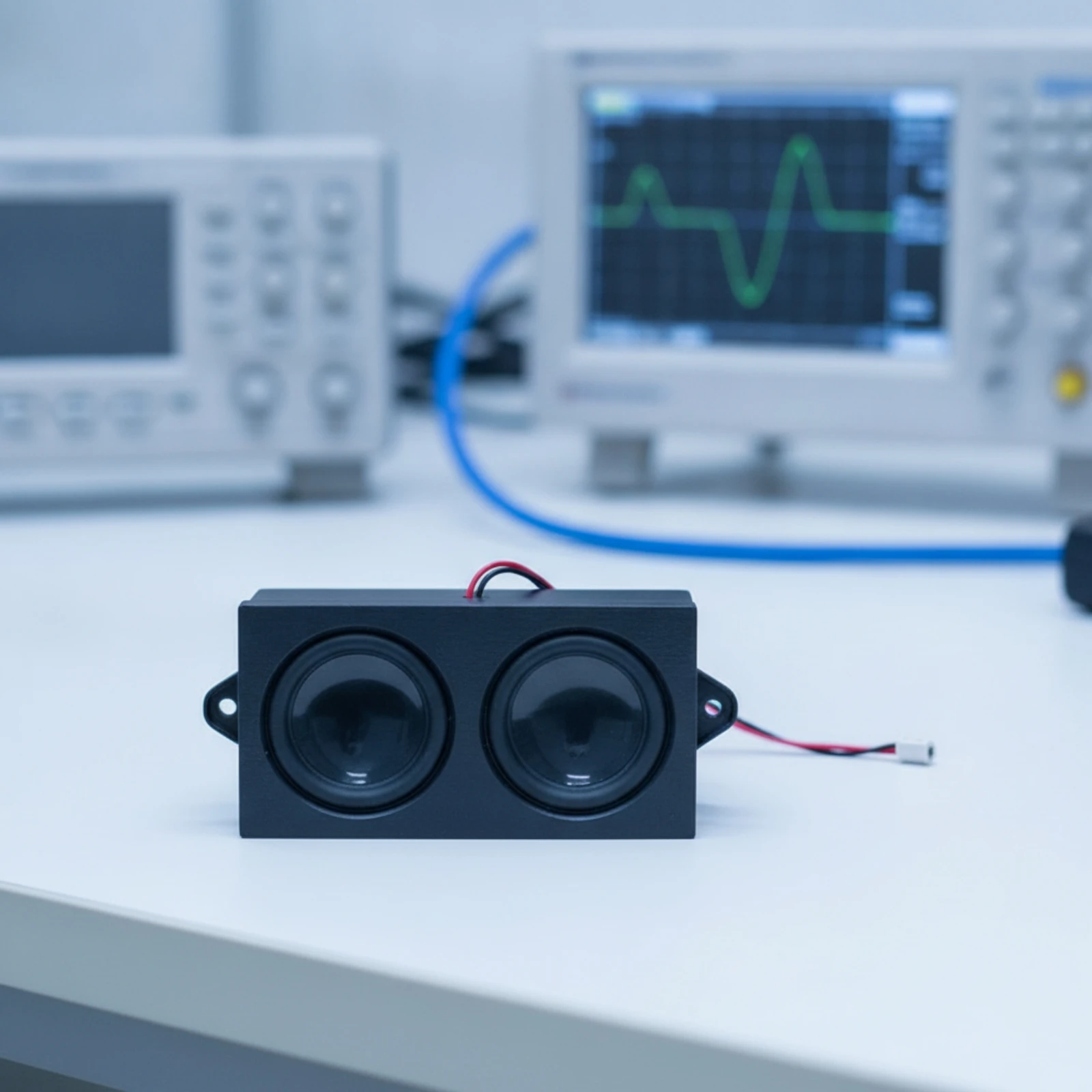 Two-driverDriver Speaker Rectangular Wired Speaker Unit Textured for DIYers, DIY Audio Builds, Electronic Projects