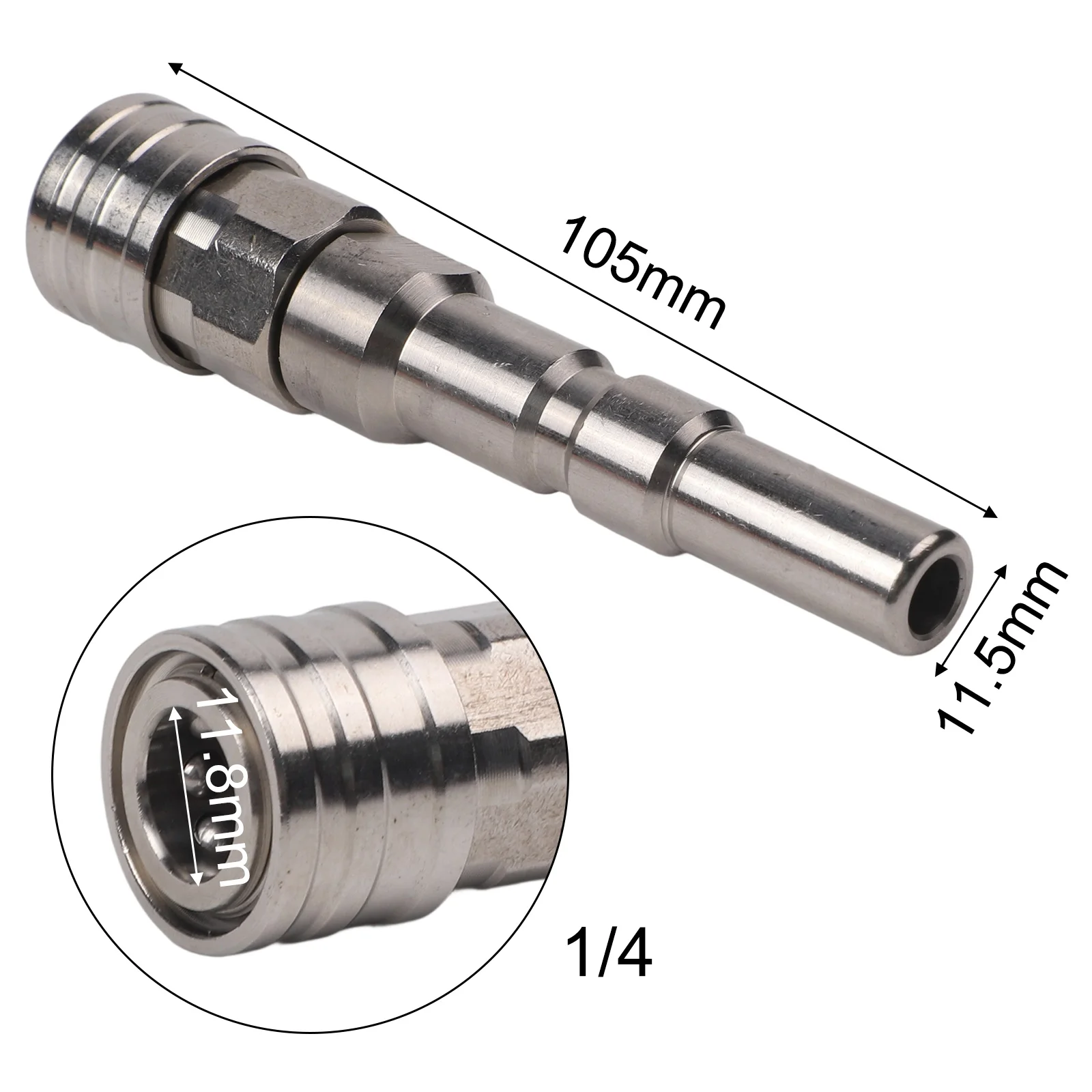 14 Inch Nozzle Stainless Steel Quick Connect Robust Construction Versatile Compatibility For Nilfisk For KEW Pressure Washers