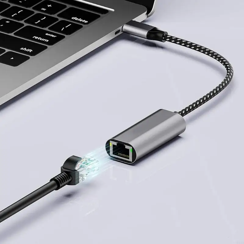 Adaptador USB-C a Ethernet Gigabit RJ45 – Red táctica de campo