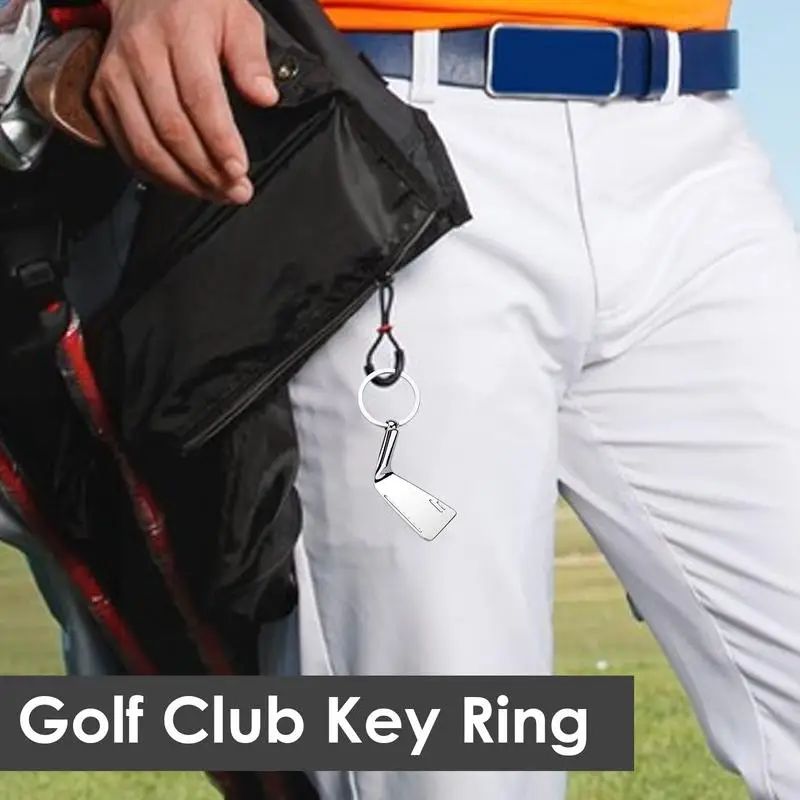 Keychain With Pendant Golf Club Shaped Creative Metal Keychain Golf Enthusiasts Souvenirs Novelty Keychains Ornaments For