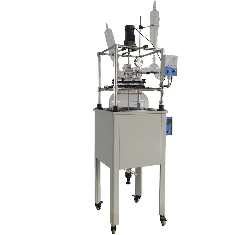 i 100L Explosion-Proof High Borosilicate Bioreactor Including Pressure Vessel Pump Motor Lab Vacuum Sphere Glass Reflux
