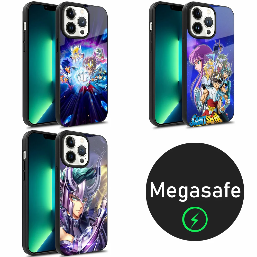 S-Saint S-Seiya Knights Of The Zodiac Phone Case For iPhone 16,15,14,13,12,Plus,Pro,Max Mini Magsafe Magnetic Wireless Charging