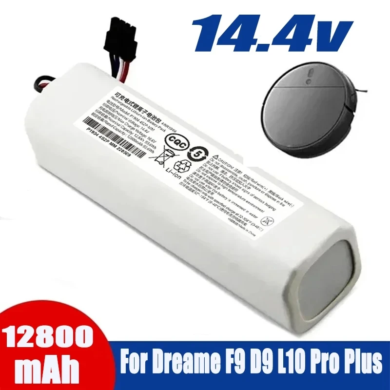 For Dreame Robot Vacuum Mop Cleaner D9 F9 L10 L10 Pro 12800mAh Lithium-ion Battery Pack 4INR19/66-2