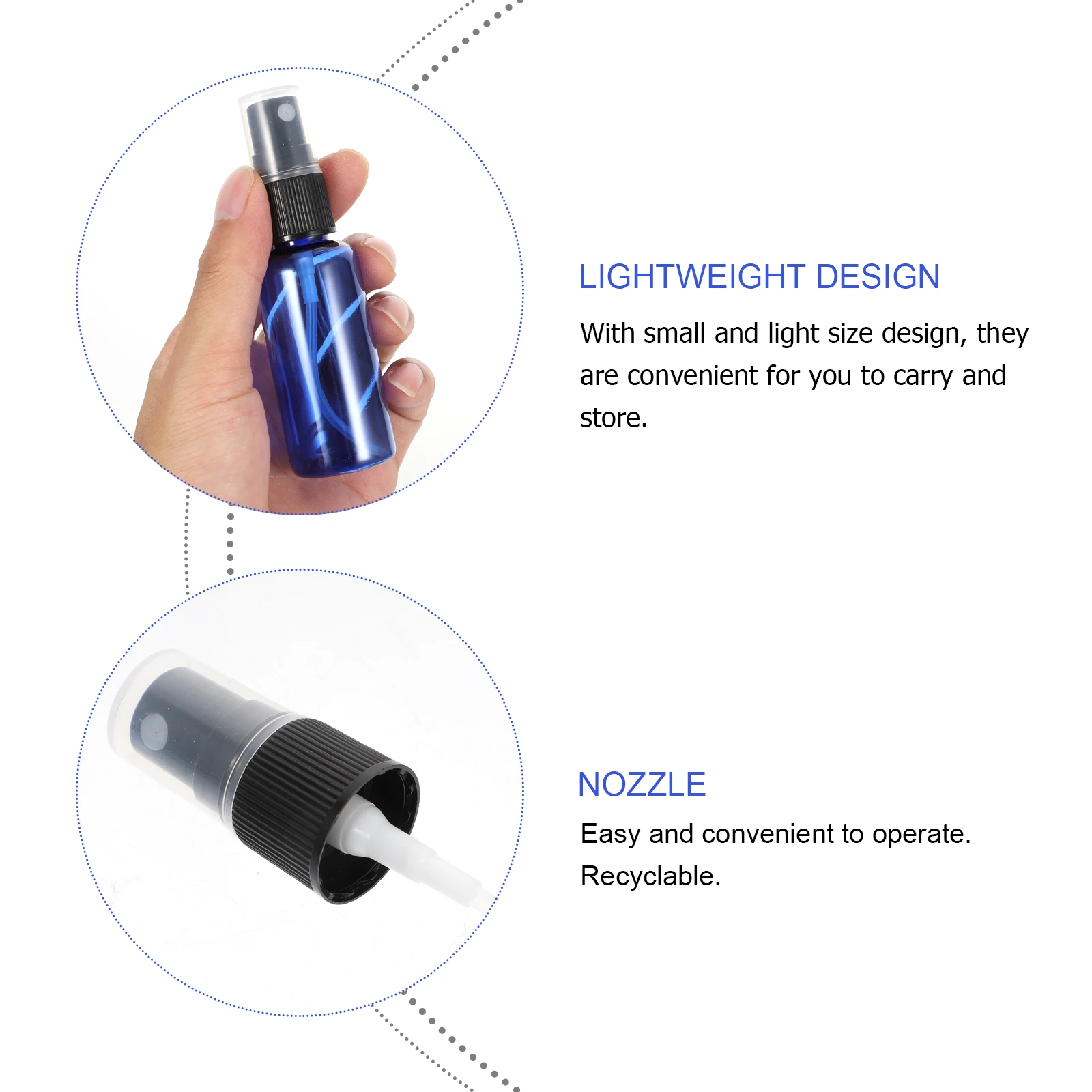 

30 Pcs 100ml PET Sub Travel Lotion Container Toiletries Leak Proof Fine Mist Spray Bottle Liquid Holder Cosmetics Bottle